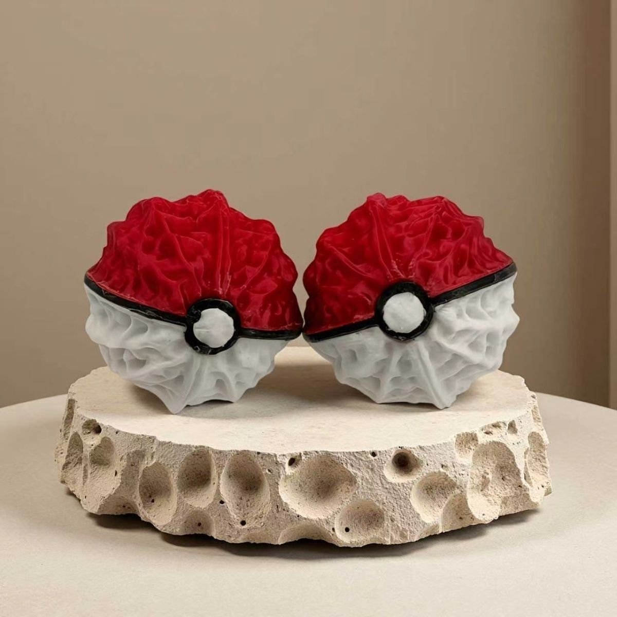 Pokeball Cosplay Prop - Pokemon Pokeball 3D Walnoot Rood Wit