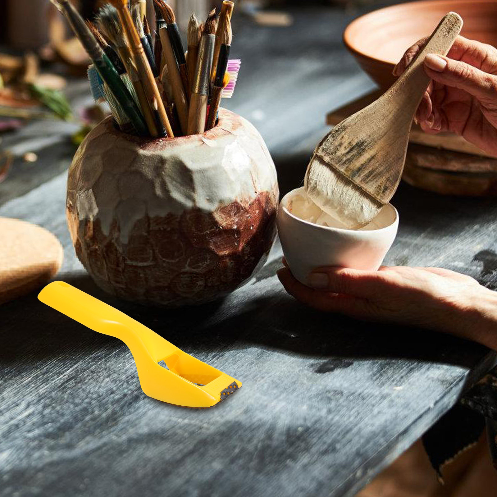 Foam Clay Sculpt - Aardewerkvormer, klei-handvormer, multifunctioneel beeldhouwgereedschap voor aardewerk,
