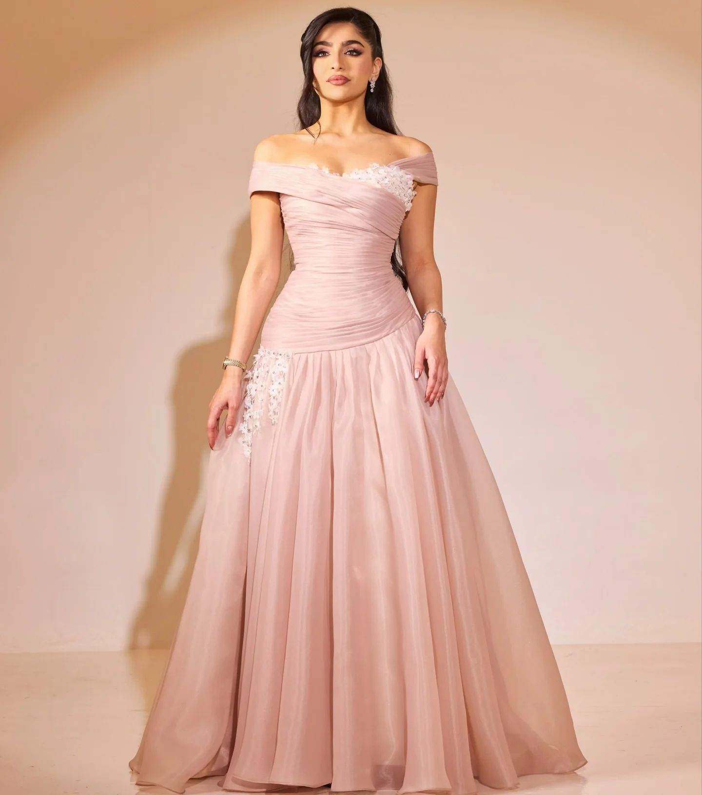 Briar Cosplay Prop - Luxe galajurk chiffon pailletten kralen Saoedi-Arabië
