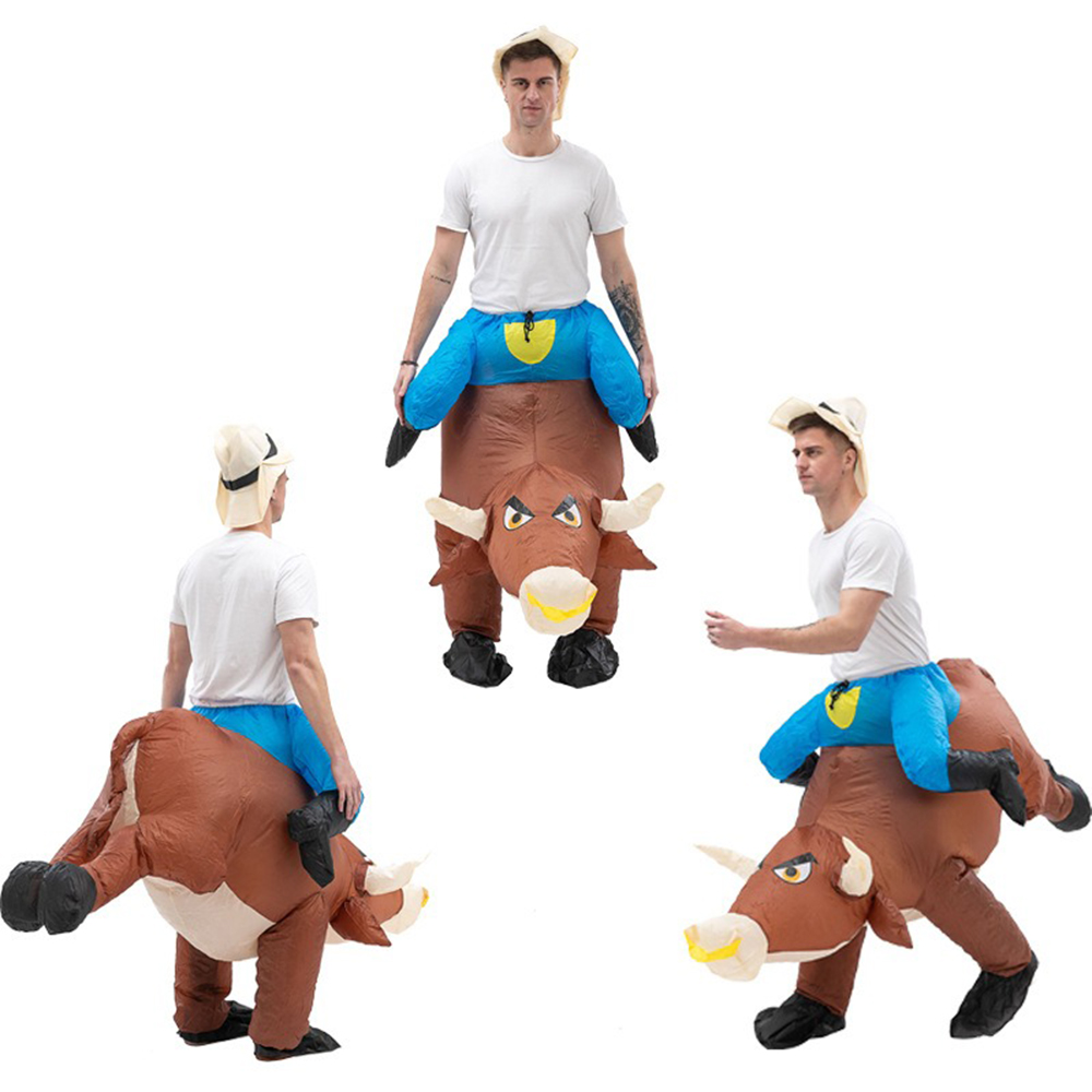 Cosplay Prop Business - Stierenvechtfestival Rijdende koe Opblaasbaar pak Festivalfeest