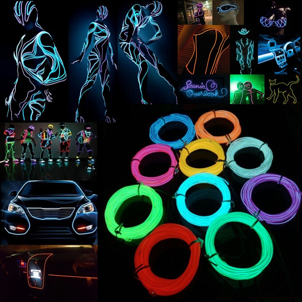 Glow El Wire Kabel Led Neon Ke - Led El Wire recensie en prijs