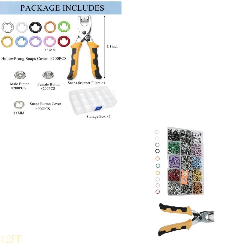 12PF 11 mm metalen drukknopen  - Snap Plier Setter recensie en prijs
