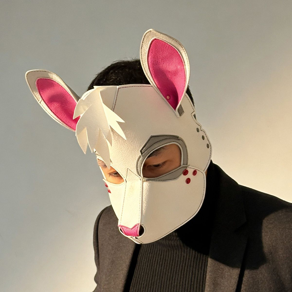 Punk konijnenmasker wit konijn - Cosplay Prop Patterns recensie en prijs